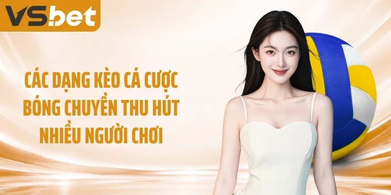 Các dạng kèo cá cược bóng chuyền thu hút nhiều người chơi