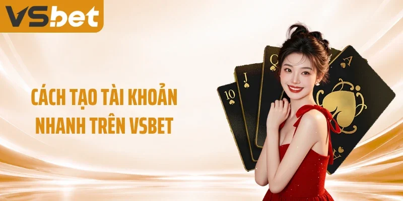 Cách tạo tài khoản nhanh trên VSBET