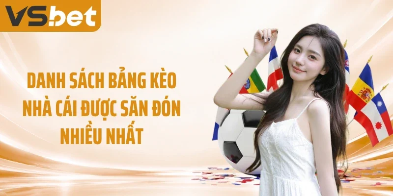 Danh sách bảng kèo nhà cái được săn đón nhiều nhất